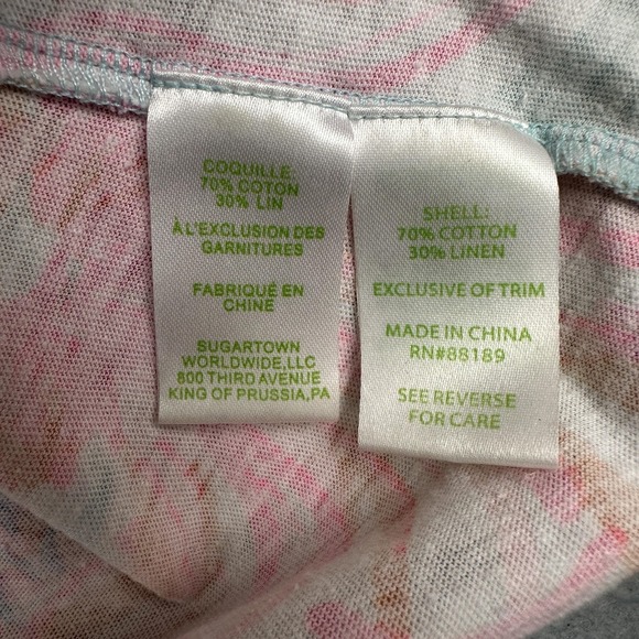 Lilly Pulitzer Dress Womens Small Multicolor Tropical Print Beaded Neck Shift - Picture 7 of 9